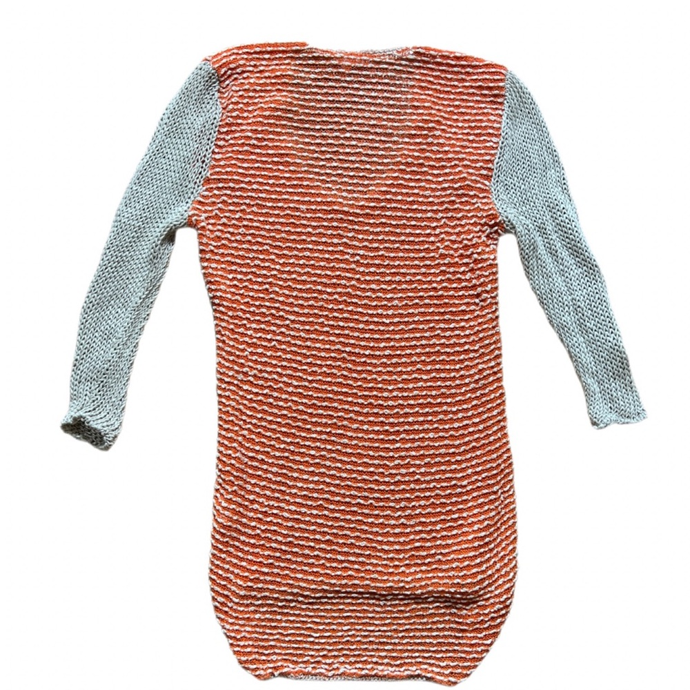 Women's Orange and Cream Sweater - Picture 5 of 11